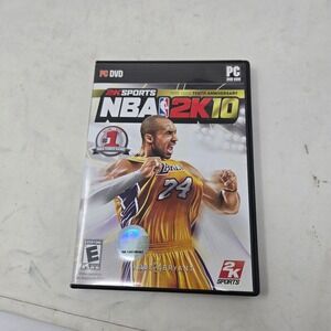 NBA 2K10 PC DVD-ROM 10th Anniversary Kobe Bryant Cover 2K Sports Video Game